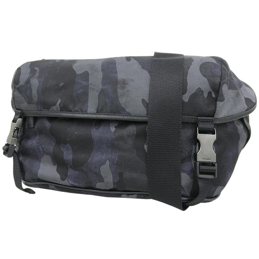カモフラージュ メッセンジャーバッグ ナイロン ネイビー カーキ ブラック黒 2VH991