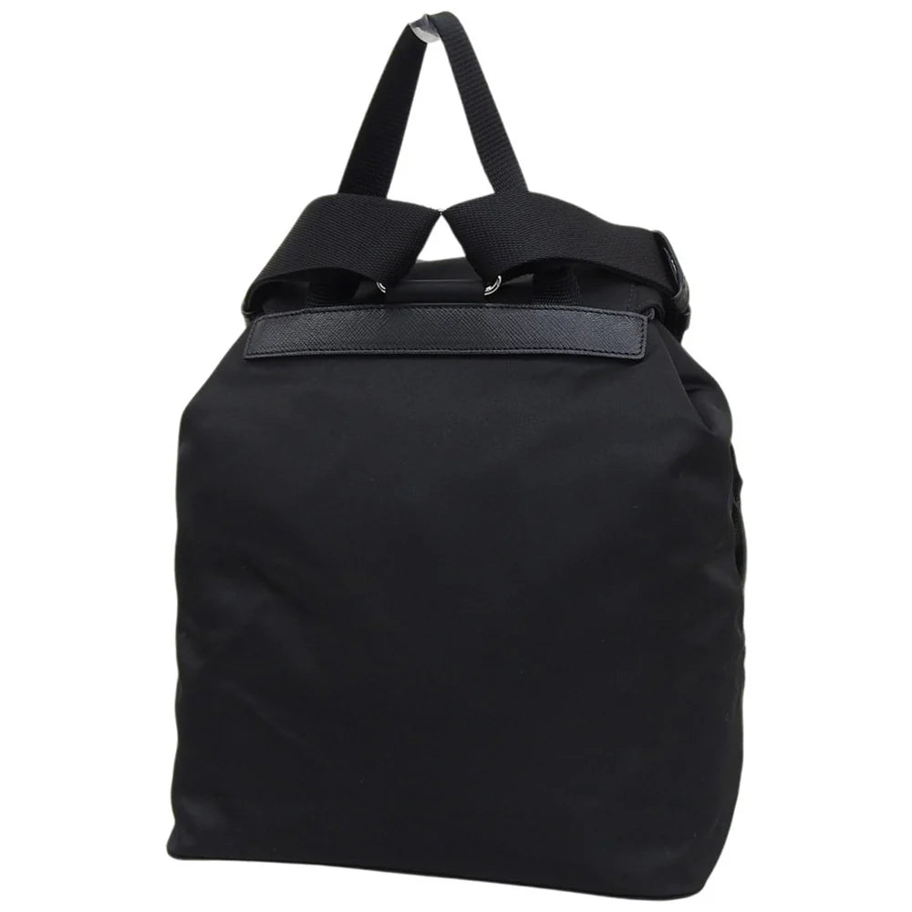 Re-Nylon バックパック ナイロン サフィアーノレザー ブラック 1BZ677