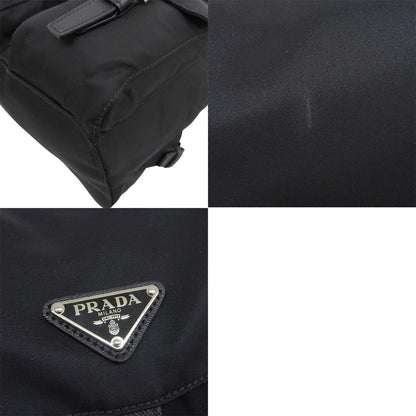 Re-Nylon バックパック ナイロン サフィアーノレザー ブラック 1BZ677