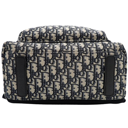 ディオール オブリーク ジャカード Rider バックパック キャンバス カーフ ベージュ ブラック 1VOBA088YKY