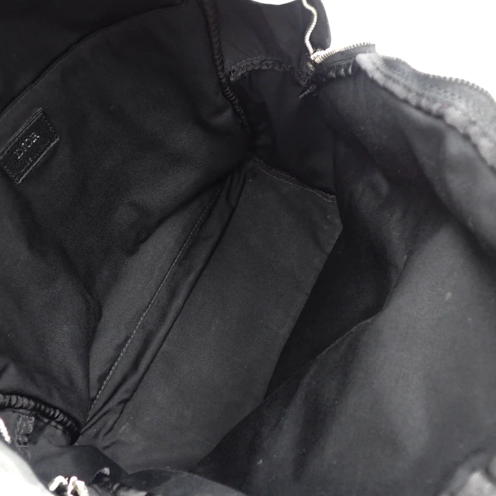 ディオール オブリーク ジャカード Rider バックパック キャンバス カーフ ベージュ ブラック 1VOBA088YKY