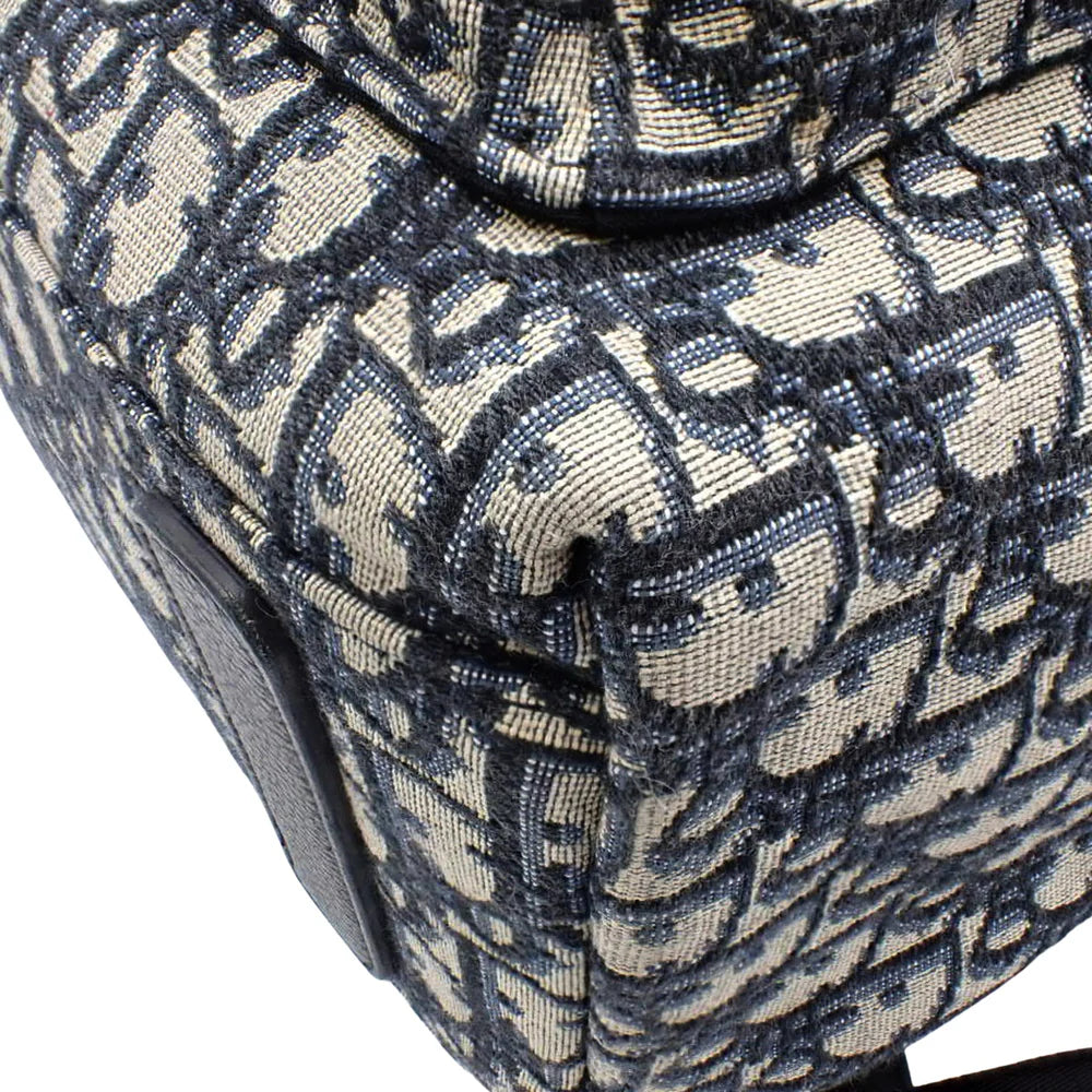 ディオール オブリーク ジャカード Rider バックパック キャンバス カーフ ベージュ ブラック 1VOBA088YKY