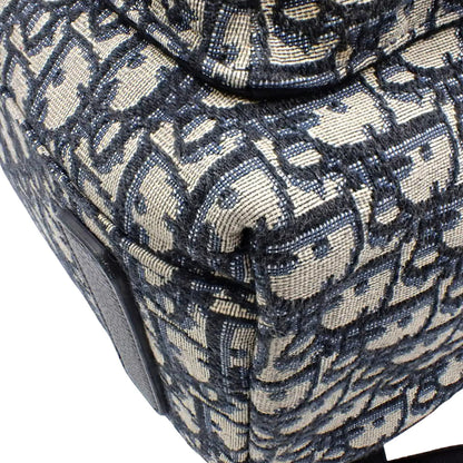 ディオール オブリーク ジャカード Rider バックパック キャンバス カーフ ベージュ ブラック 1VOBA088YKY