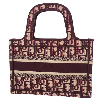 Book Tote ブックトート バッグ ミニ キャンバス ボルドー ディオールオブリーク ジャカード