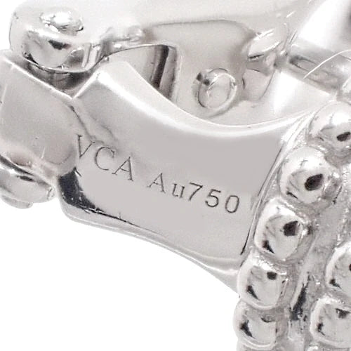 ヴィンテージ アルハンブラ イヤリング マザーオブパール ホワイトゴールド K18WG アクセサリー ジュエリー クローバー