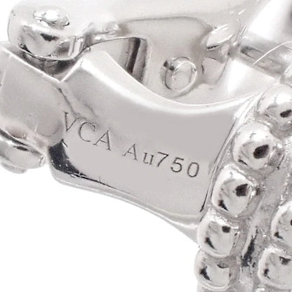 ヴィンテージ アルハンブラ イヤリング マザーオブパール ホワイトゴールド K18WG アクセサリー ジュエリー クローバー