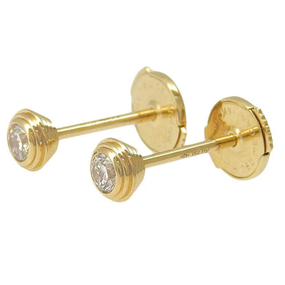 ダムール イヤリング ダイヤモンド イエローゴールド K18YG アクセサリー ジュエリー