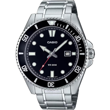 [カシオ] CASIO スタンダード アナログ スポーツ 20気圧防水 腕時計 MDV-107D-1A1V メンズ ブラックベゼル メタルバンド 海外モデル [並行輸入品]