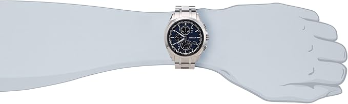 [シチズン]CITIZEN 腕時計 ATTESA アテッサ Eco-Drive エコ・ドライブ 電波時計 ダイレクトフライト 針表示式 薄型 AT8040-57L メンズ