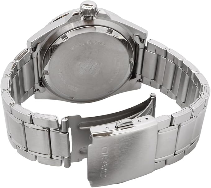 [カシオ] CASIO スタンダード アナログ スポーツ 20気圧防水 腕時計 MDV-107D-1A1V メンズ ブラックベゼル メタルバンド 海外モデル [並行輸入品]