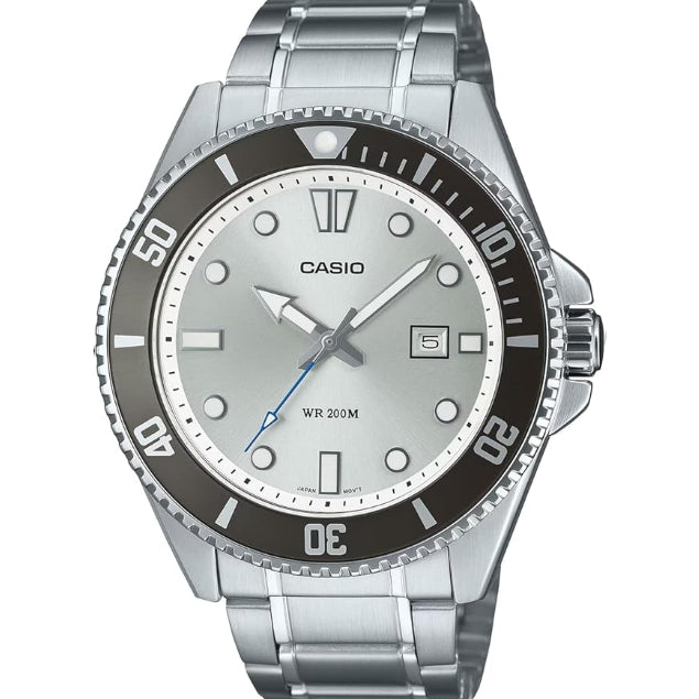[カシオ] CASIO スタンダード アナログ スポーツ 20気圧防水 腕時計 MDV-107D-7AV メンズ シルバーダイアル メタルバンド 海外モデル [並行輸入品]