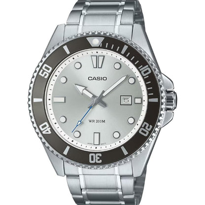 [カシオ] CASIO スタンダード アナログ スポーツ 20気圧防水 腕時計 MDV-107D-7AV メンズ シルバーダイアル メタルバンド 海外モデル [並行輸入品]