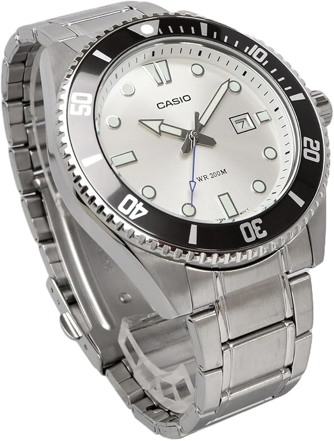 [カシオ] CASIO スタンダード アナログ スポーツ 20気圧防水 腕時計 MDV-107D-7AV メンズ シルバーダイアル メタルバンド 海外モデル [並行輸入品]