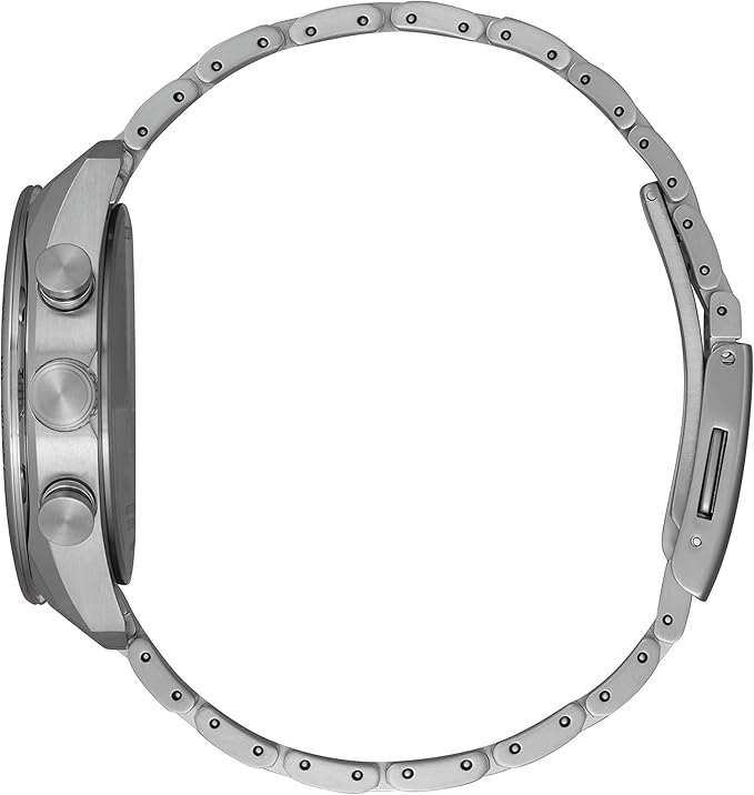 [CITIZEN] 腕時計 ATTESA (エコ・ドライブ電波時計/チタン/防水) AT8186-51L ACT Line メンズ スーツ カジュアル クロノグラフ ビジネス シルバー ブルー 青 電波ソーラー