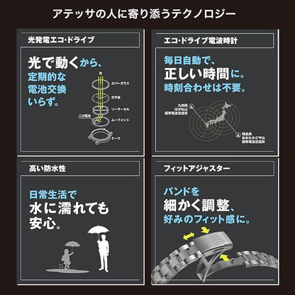 [CITIZEN] 腕時計 ATTESA JAXA 新型宇宙ステーション補給機「HTV-X」イメージ 限定モデル (電波時計/防水/軽量) AT8289-67E 光発電エコ・ドライブ JAXA LABEL HTV-X Limited model メンズ ビジネス クロノグラフ ブラック 黒 青 電波ソーラー