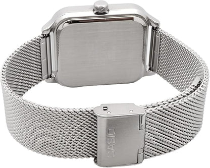[カシオ] CASIO スタンダード ムーンフェイズ Moon phase アナログ メンズ 腕時計 MTP-M305M-1AV メタルメッシュバンド ブラック 海外モデル [並行輸入品]