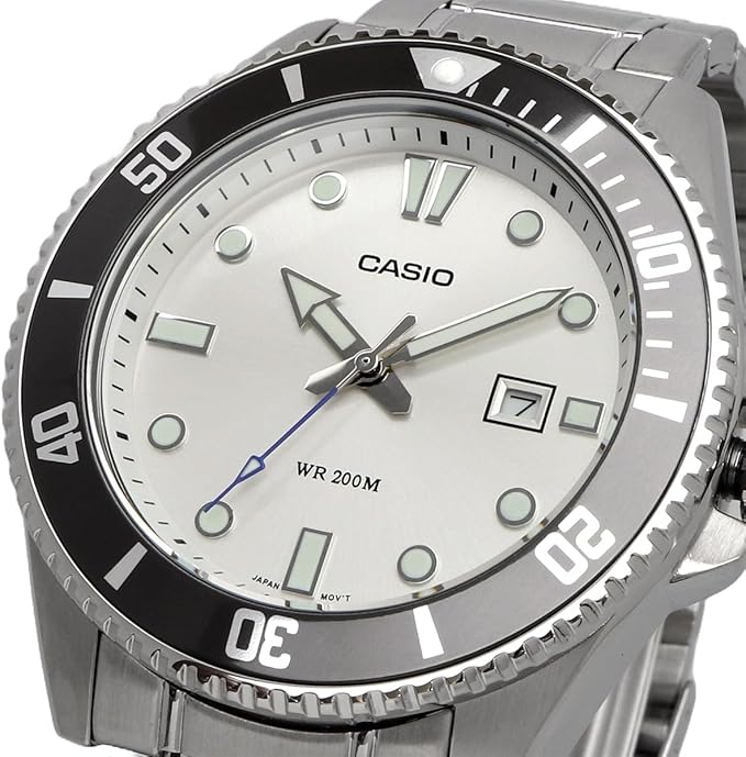 [カシオ] CASIO スタンダード アナログ スポーツ 20気圧防水 腕時計 MDV-107D-7AV メンズ シルバーダイアル メタルバンド 海外モデル [並行輸入品]