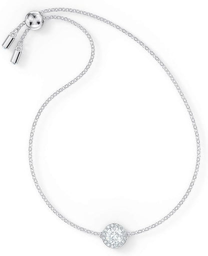 【スワロフスキー】Angelic ブレスレット, ラウンドカット, ホワイト, ロジウム・プレーティング