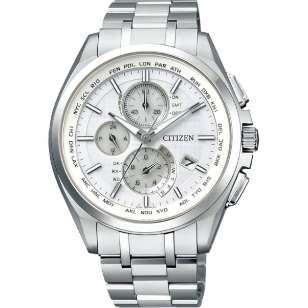 [シチズン]CITIZEN 腕時計 ATTESA アテッサ Eco-Drive エコ・ドライブ 電波時計 ダイレクトフライト 針表示式 薄型 AT8040-57A メンズ