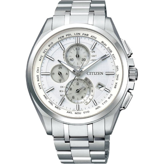 [シチズン]CITIZEN 腕時計 ATTESA アテッサ Eco-Drive エコ・ドライブ 電波時計 ダイレクトフライト 針表示式 薄型 AT8040-57A メンズ