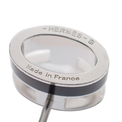 エルメス ピアス レディース ブランド アクセサリー MINI POP H HERMES シルバー-ブラック