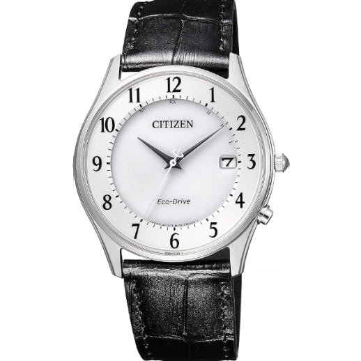 [CITIZEN] 腕時計 メンズ CITIZEN COLLECTION 光発電エコ・ドライブ 電波時計 AS1060-11A 牛革 ビジネス ホワイト