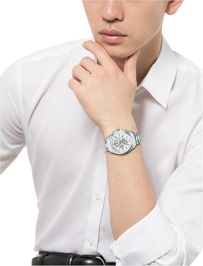 [シチズン]CITIZEN 腕時計 ATTESA アテッサ Eco-Drive エコ・ドライブ 電波時計 ダイレクトフライト 針表示式 薄型 AT8040-57A メンズ
