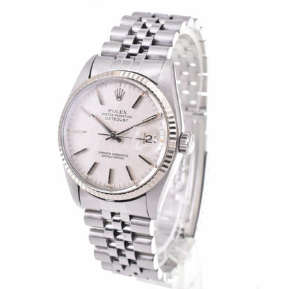 中古ロレックス ROLEX 16014 オイスターパーペチュアル デイトジャスト WGベゼル Cal.3035 自動巻き メンズ 良品 M#142900