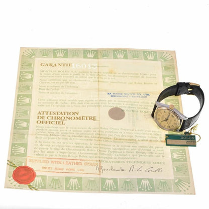 中古ロレックス ROLEX 16013 ヴィンテージ 1978年頃 デイトジャスト バックリーダイヤル Cal.3035 自動巻き メンズ 美品 保証書付き Z#143287