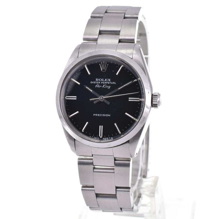 中古ロレックス ROLEX 5500 ヴィンテージ エアキング オイスターパーペチュアル Cal.1520 自動巻き メンズ 良品 G#144357
