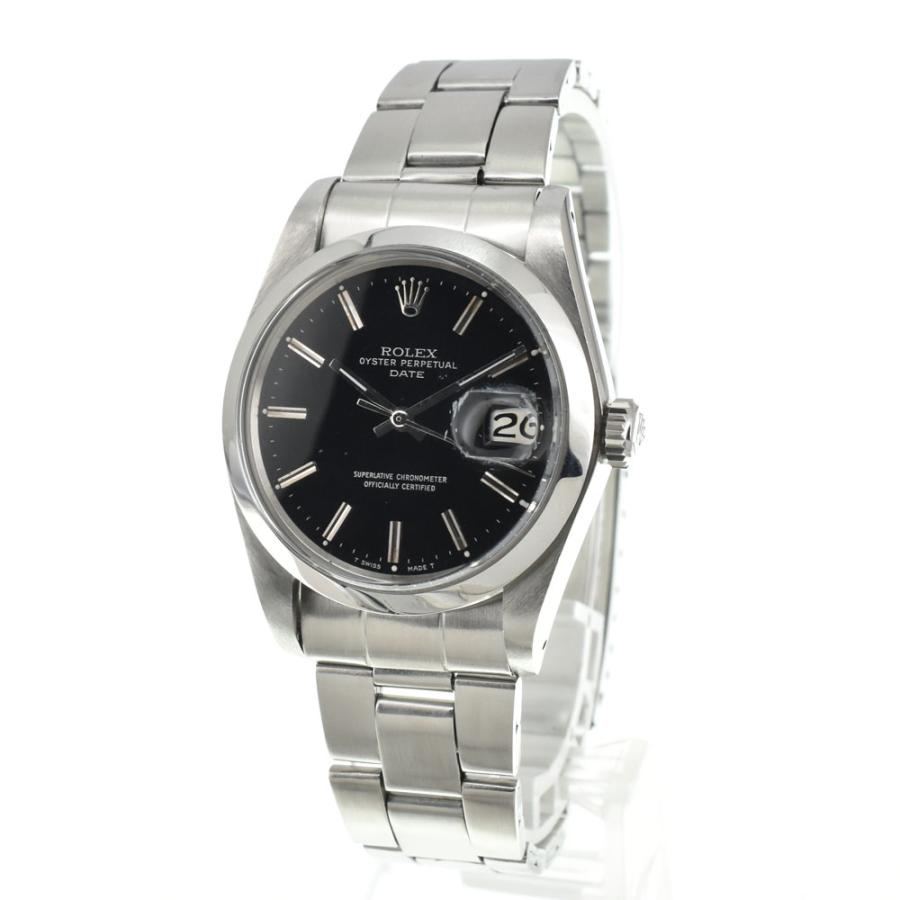中古ロレックス ROLEX 1500 ヴィンテージ オイスターパーペチュアル デイト Cal.1570 ハック付 自動巻き メンズ 美品 G#144690