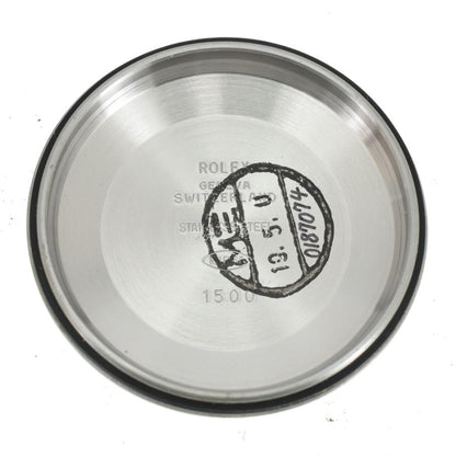 中古ロレックス ROLEX 1500 ヴィンテージ オイスターパーペチュアル デイト Cal.1570 ハック付 自動巻き メンズ 美品 G#144690