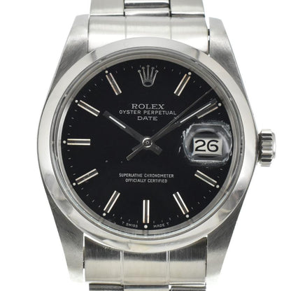 中古ロレックス ROLEX 1500 ヴィンテージ オイスターパーペチュアル デイト Cal.1570 ハック付 自動巻き メンズ 美品 G#144690