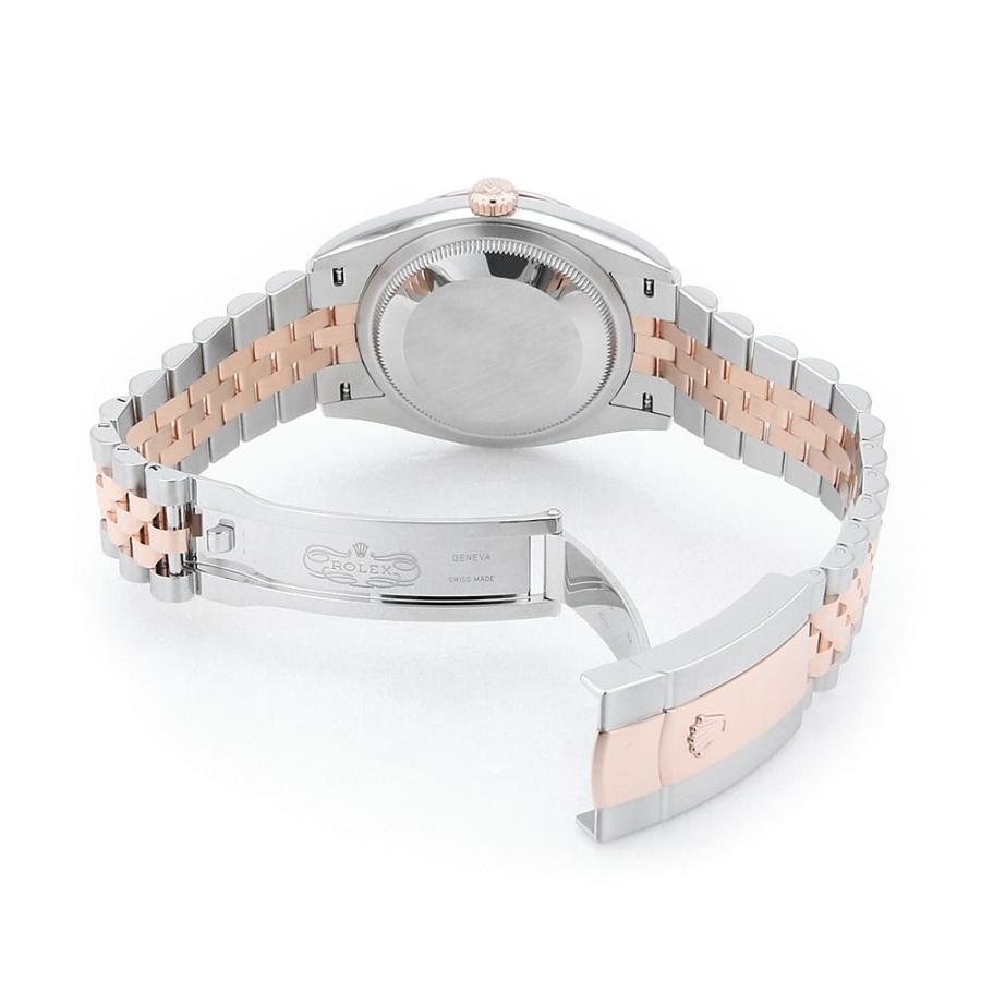 中古（目立った傷や汚れなし）ロレックス デイトジャスト36 10Pダイヤ 126231G ブラック 5列 ジュビリーブレス ランダム番 中古 メンズ 腕時計 0VN8ROAU0001