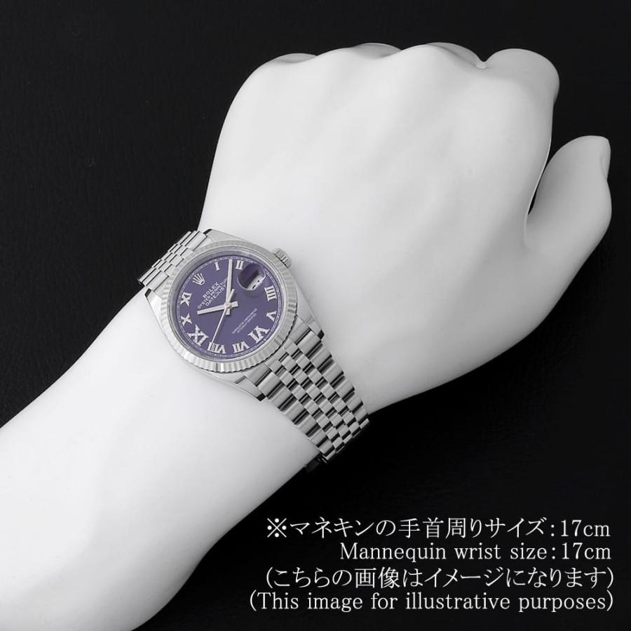 中古（目立った傷や汚れなし）ロレックス デイトジャスト36 VI/IXダイヤ 126234 オーベルジーヌ ローマ 5列 ジュビリーブレス ランダム番 中古 メンズ 0FWNROAU2810