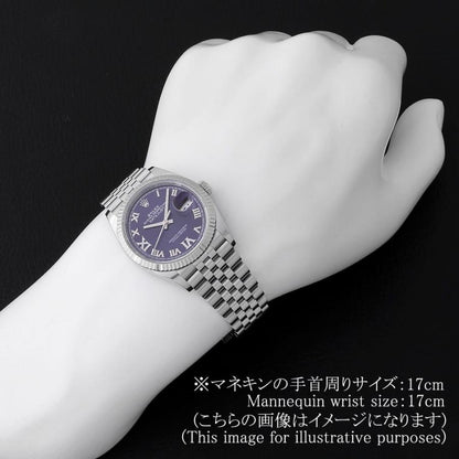 中古（目立った傷や汚れなし）ロレックス デイトジャスト36 VI/IXダイヤ 126234 オーベルジーヌ ローマ 5列 ジュビリーブレス ランダム番 中古 メンズ 0FWNROAU2810