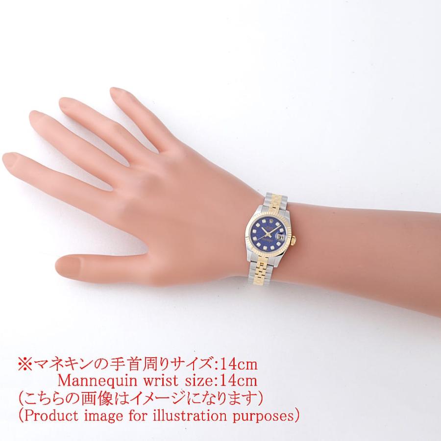 中古（目立った傷や汚れなし）ロレックス デイトジャスト 10Pダイヤ 179173G ラピスラズリ Z番 中古 レディース 腕時計 07SIROAU0001