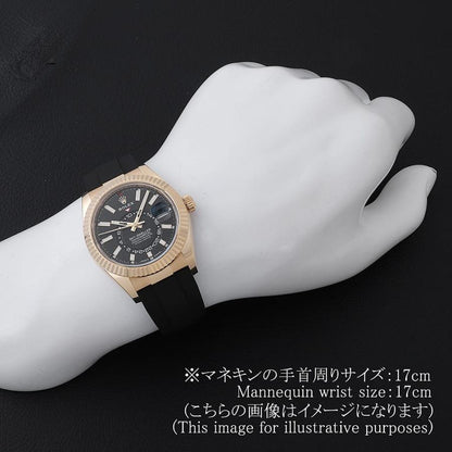中古（目立った傷や汚れなし）ロレックス スカイドゥエラー 336238 ブラック ランダム番 中古 メンズ 腕時計 09NJROAU0011