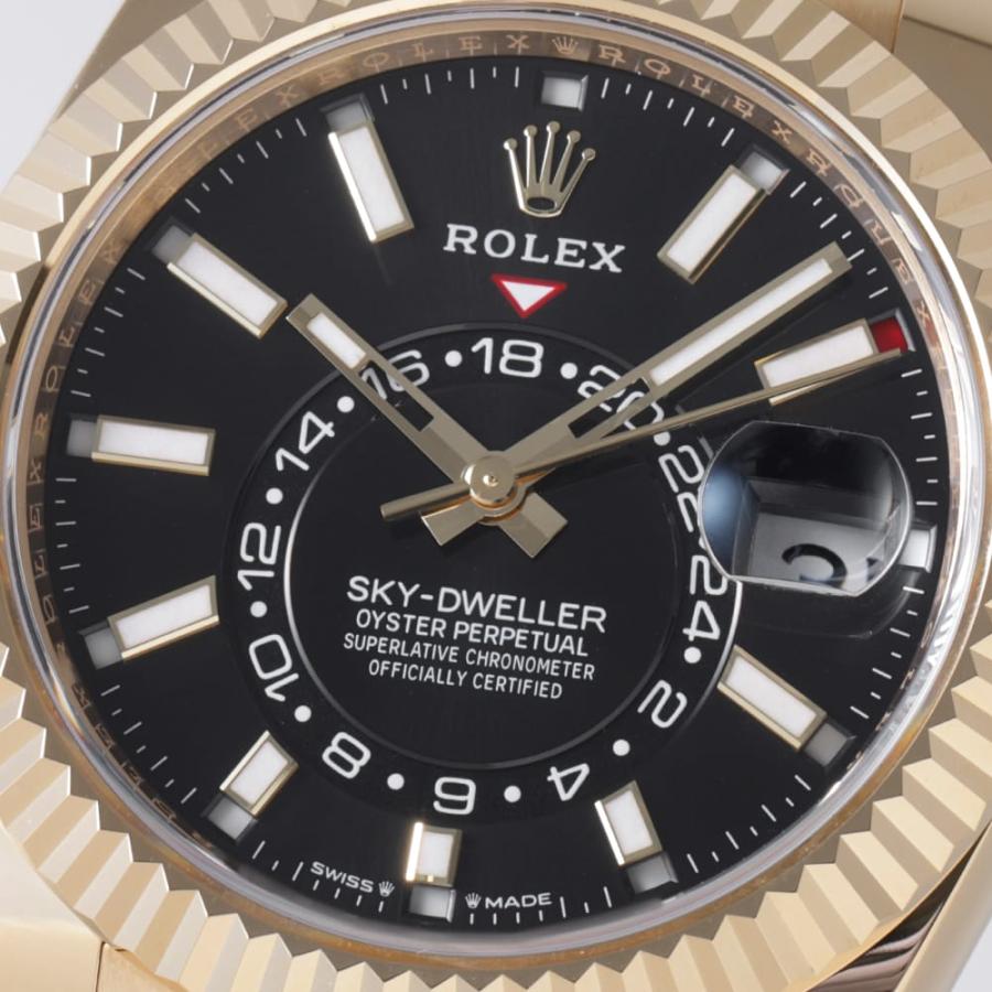 中古（目立った傷や汚れなし）ロレックス スカイドゥエラー 336238 ブラック ランダム番 中古 メンズ 腕時計 09NJROAU0011