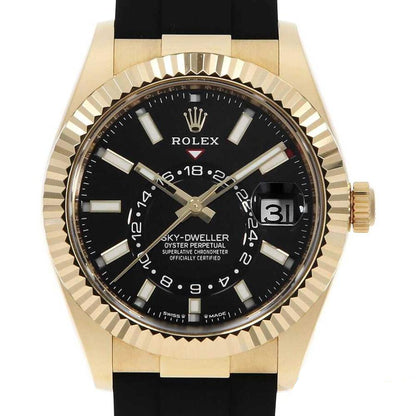 中古（目立った傷や汚れなし）ロレックス スカイドゥエラー 336238 ブラック ランダム番 中古 メンズ 腕時計 09NJROAU0011