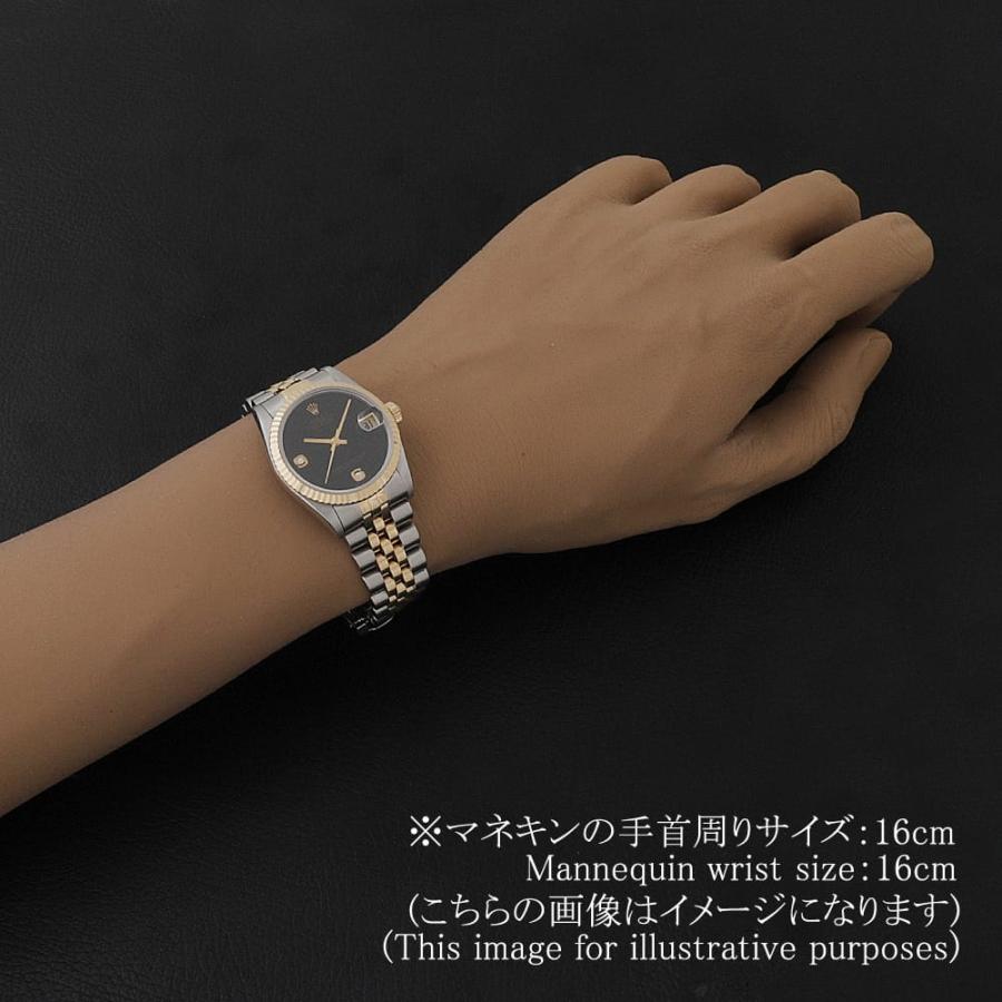 中古（目立った傷や汚れなし）ロレックス デイトジャスト 6/9ダイヤ 68273 2BR オニキス U番 中古 ボーイズ(ユニセックス) 腕時計 078YROAU0001