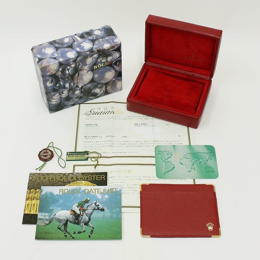 中古（目立った傷や汚れなし）ロレックス デイトジャスト 10Pダイヤ 69178G ラピスラズリ T番 中古 レディース 腕時計 13A3ROAU0705