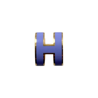 エルメス ピアス ポップアッシュ ミニ H608002F11 Hロゴ リラ パープル ゴールド BOUCLES D'OREILLES MINI POP H HERMES
