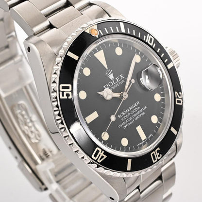 中古（やや傷や汚れあり）ロレックス サブマリーナー 腕時計 16800 7番 ブラック メンズ ヴィンテージ