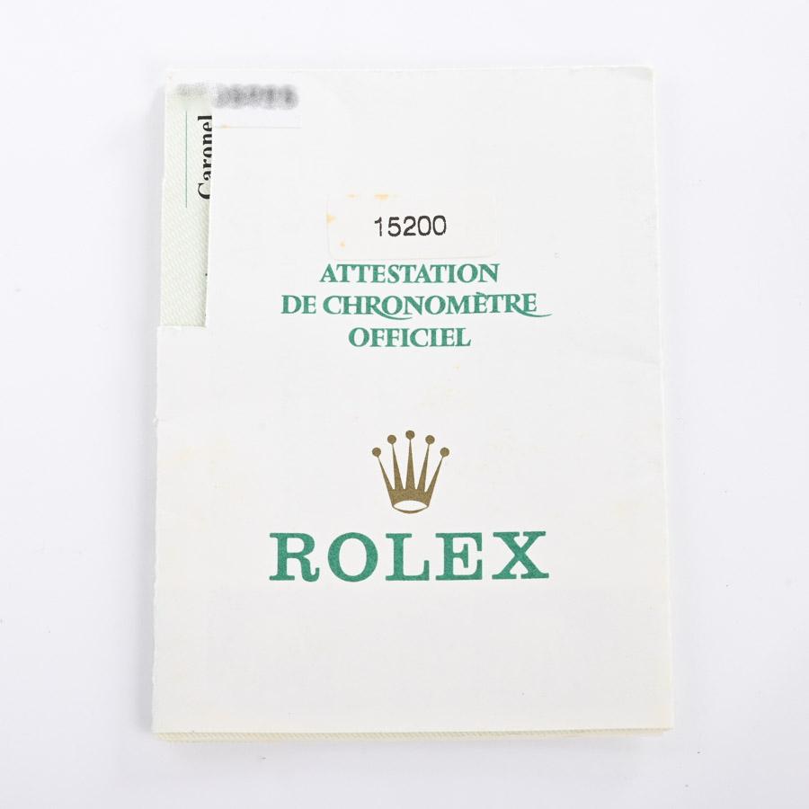 中古（目立った傷や汚れなし）ロレックス オイスターパーペチュアルデイト 腕時計 15200 P番 ブルー メンズ 中古A品