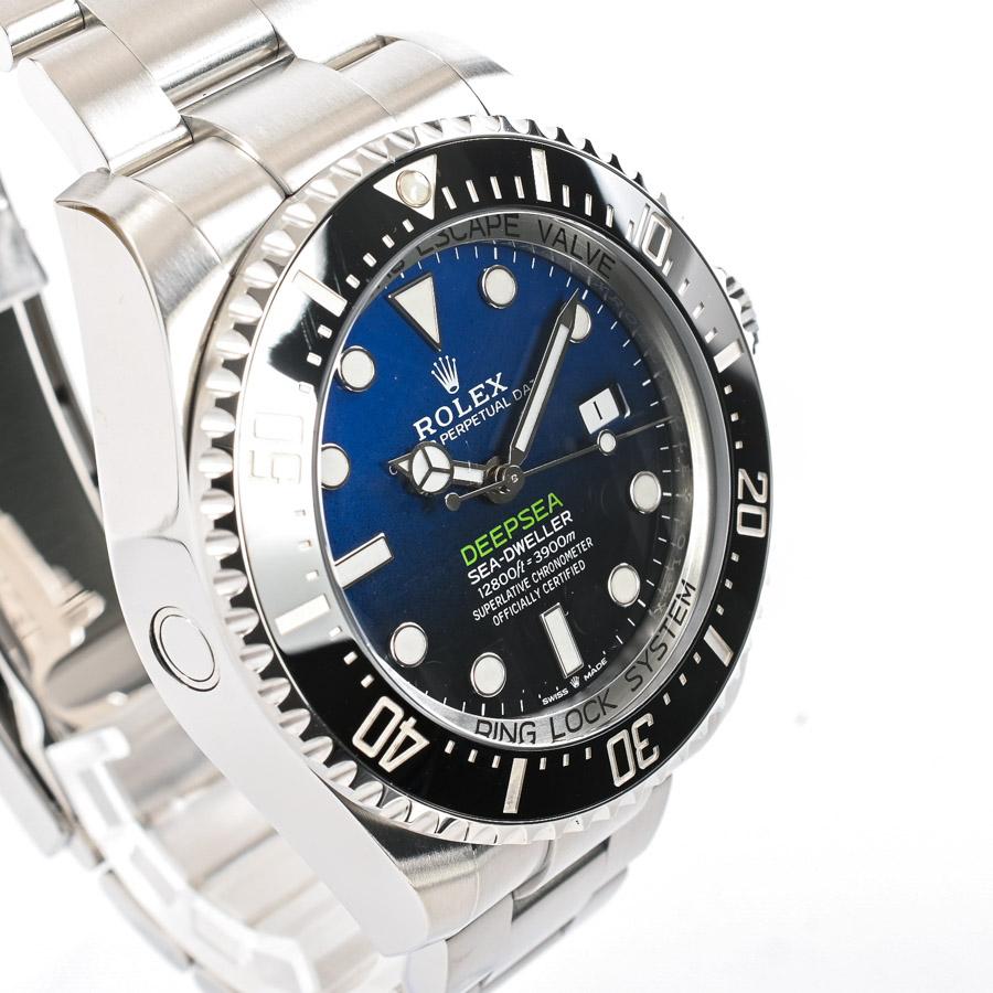 中古（目立った傷や汚れなし）ロレックス ディープシー 腕時計 126660 D-BLUE ランダム品番 ブルー メンズ 中古A品