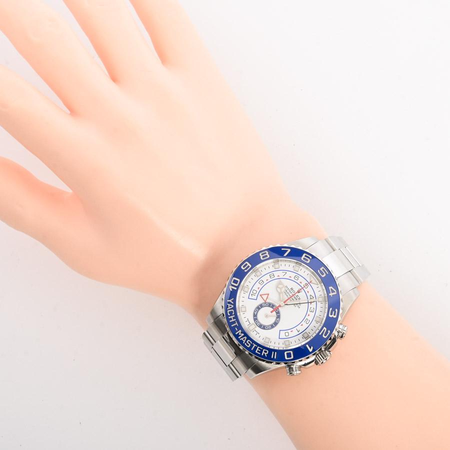 中古（目立った傷や汚れなし）ロレックス ヨットマスター2 腕時計 116680 ランダム品番 ホワイト メンズ 中古A品