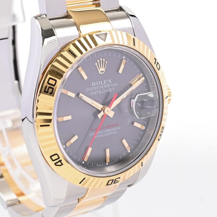 中古（目立った傷や汚れなし）ロレックス ターノグラフ 腕時計 116263 F番 グレー メンズ 中古A品