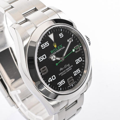 中古（目立った傷や汚れなし）ロレックス エアキング 腕時計 116900 ランダム品番 ブラックナンバー メンズ 中古A品